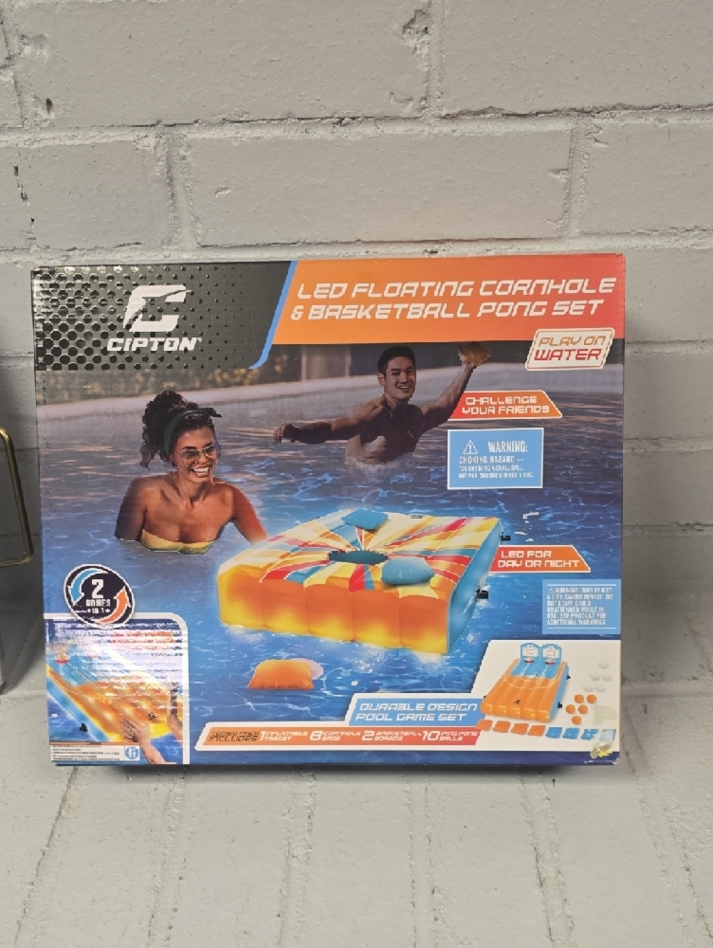 Cipton LED Floating Cornhole & Basketball Pong Set - Multicolor - Picture 7 of 7